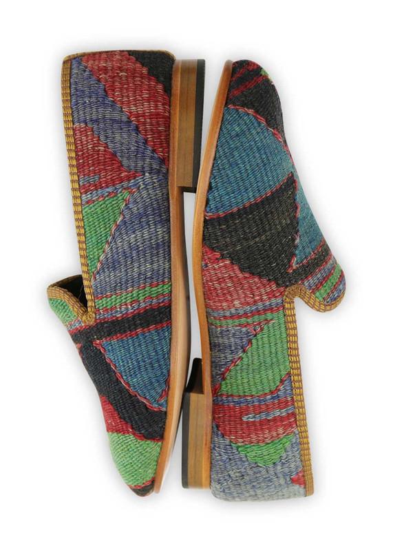 One of a kind smoking shoes handmade from Turkish carpets.