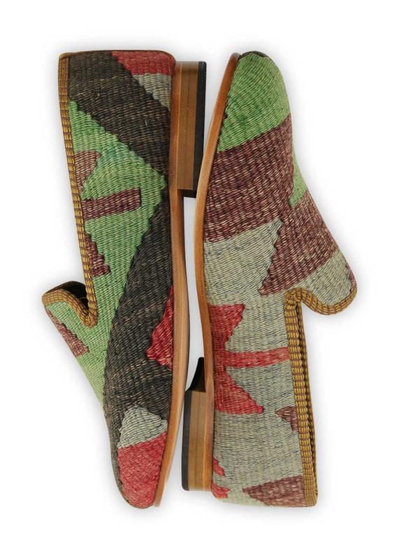 One of a kind smoking shoes handmade from Turkish carpets.