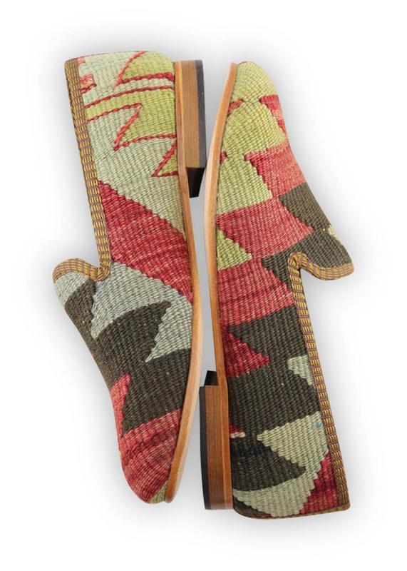 One of a kind smoking shoes handmade from Turkish carpets.