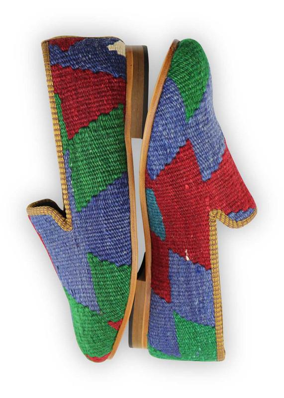 One of a kind smoking shoes handmade from Turkish carpets.