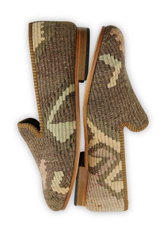 One of a kind smoking shoes handmade from Turkish carpets.