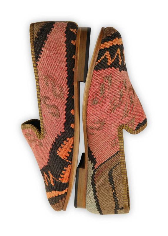 One of a kind smoking shoes handmade from Turkish carpets.