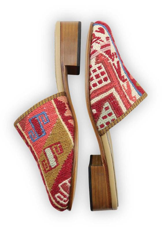 One of a kind slides handmade from Turkish carpets.