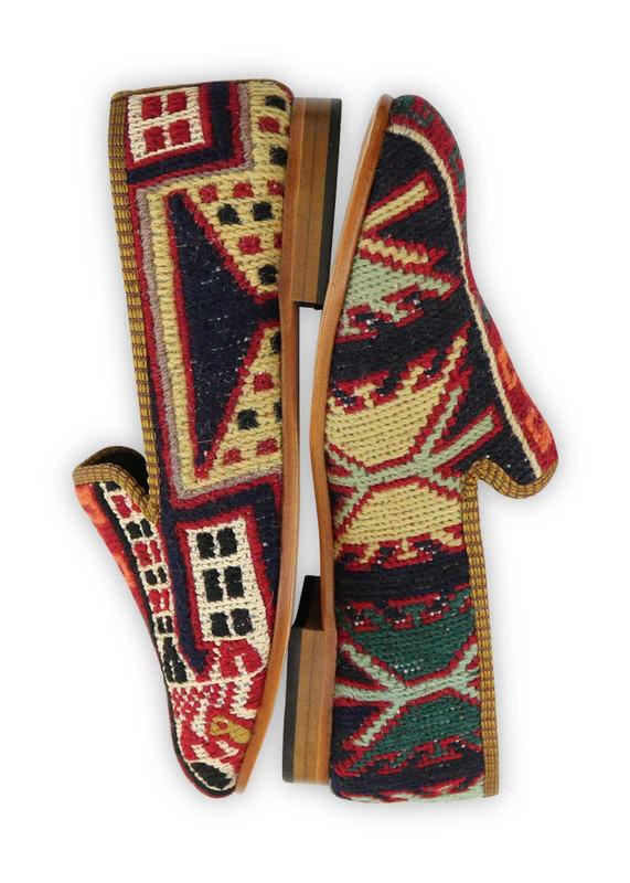 One of a kind smoking shoes handmade from Turkish carpets.
