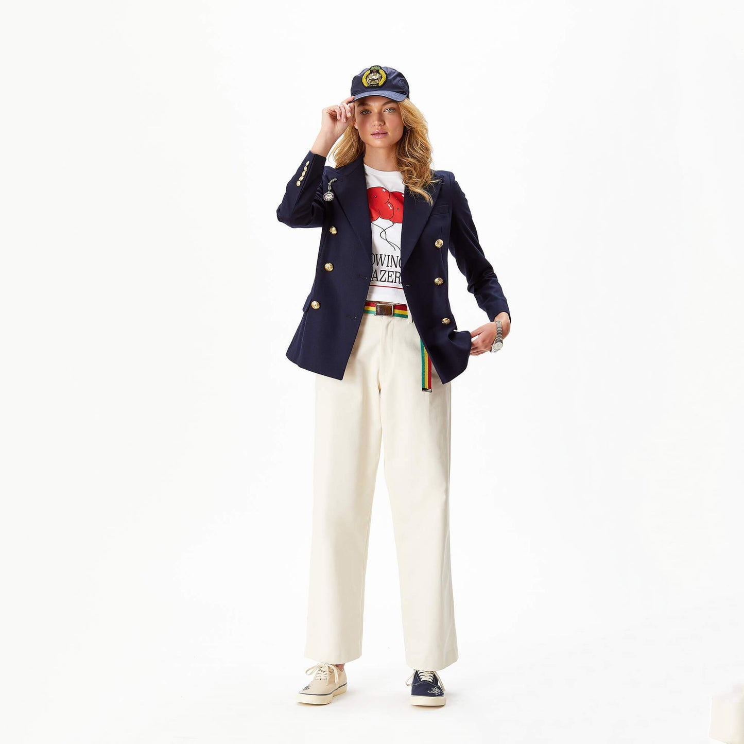 Cropped Rowing Blazers Balloon Tee