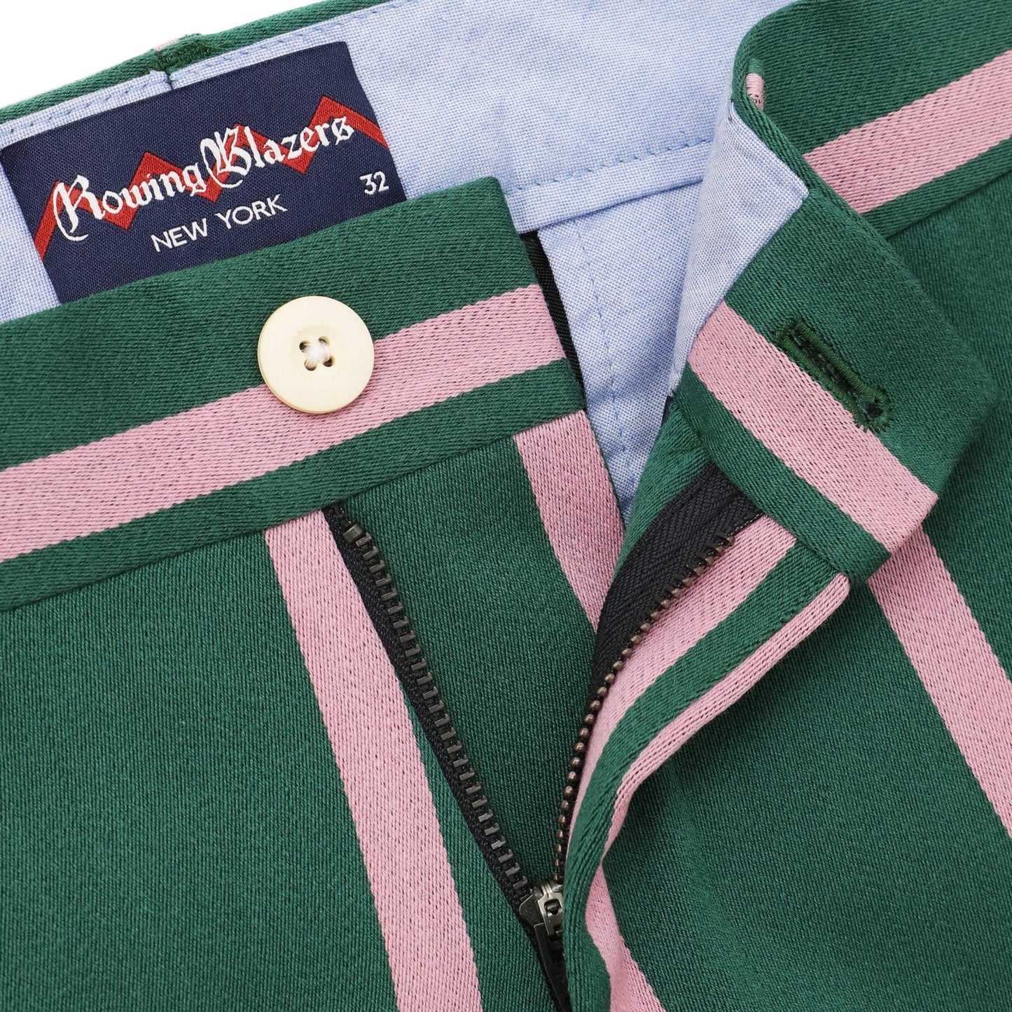 Green and Pink "1980 Stripe" Trousers