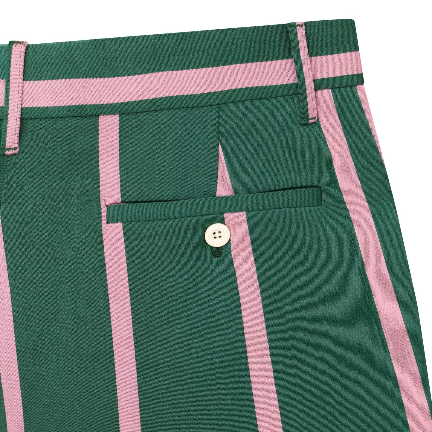 Green and Pink "1980 Stripe" Trousers