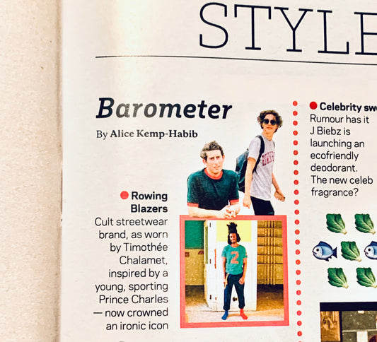 Rowing Blazers in The Sunday Times Style (Read what The Sunday Times Style had to say about us.)