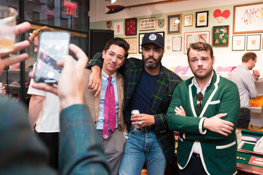 Barbour x Rowing Blazers Launch (See photos from our Barbour x Rowing Blazers launch party)
