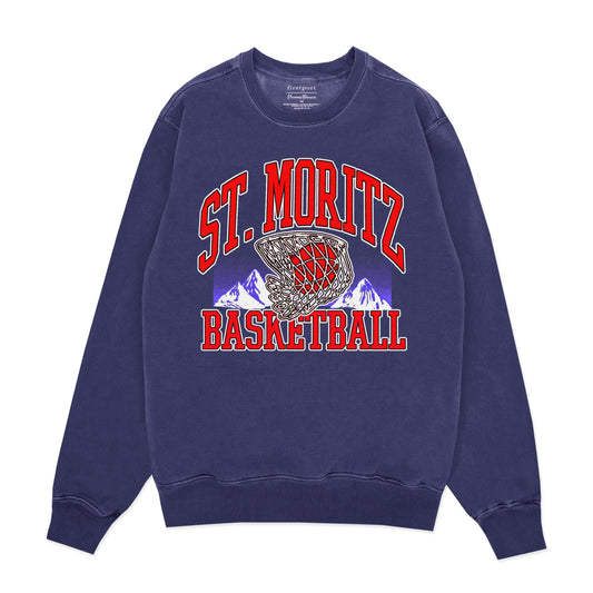 St. Moritz Basketball Overdye Crewneck Sweatshirt