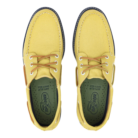 Men's Authentic Original 3-Eye Canvas Boat Shoe Yellow