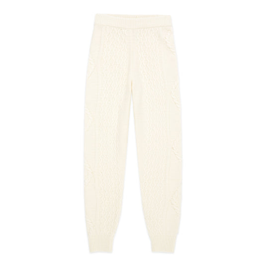 Women's Fisherman Cable Knit Sweater Pants