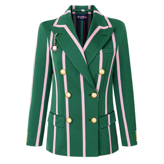 Green and Pink "1980 Stripe" Diana Blazer