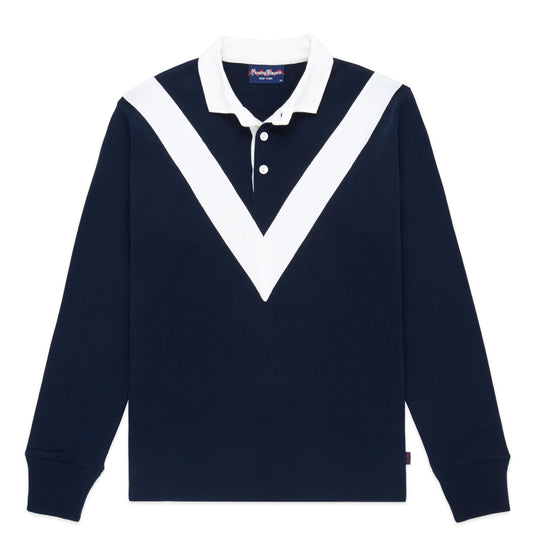 Navy Chevron Stripe Rugby