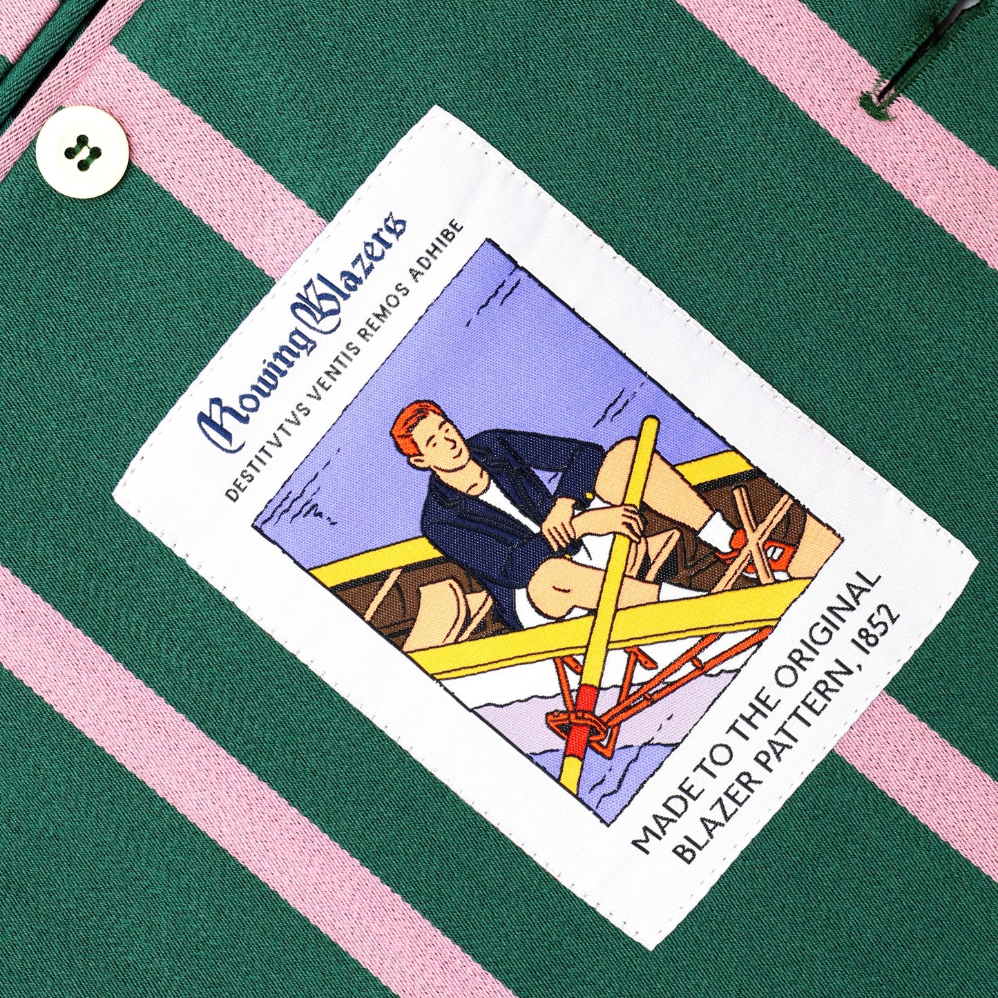 Green and Pink "1980 Stripe" Blazer