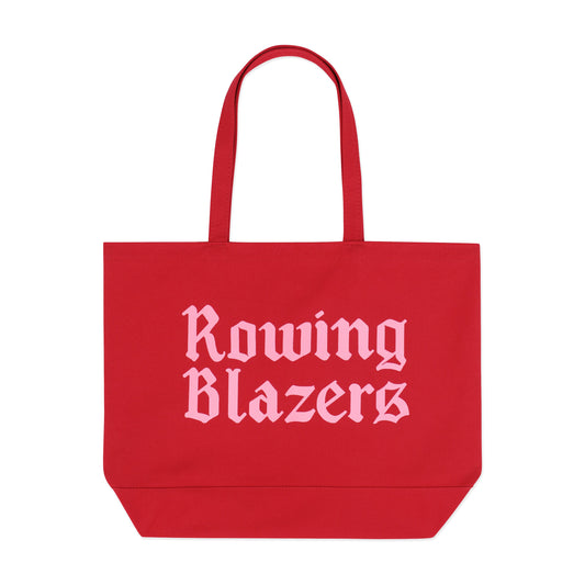 Red and Pink RB Gothic Logo Tote