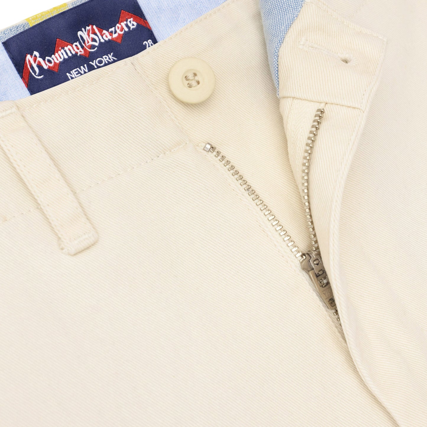 Tailored Cream Twill Trousers