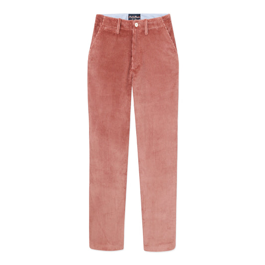 Tailored "Dusty Rose" Pink Corduroy Trousers