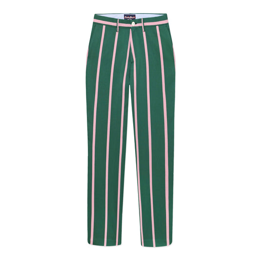 Green and Pink "1980 Stripe" Trousers