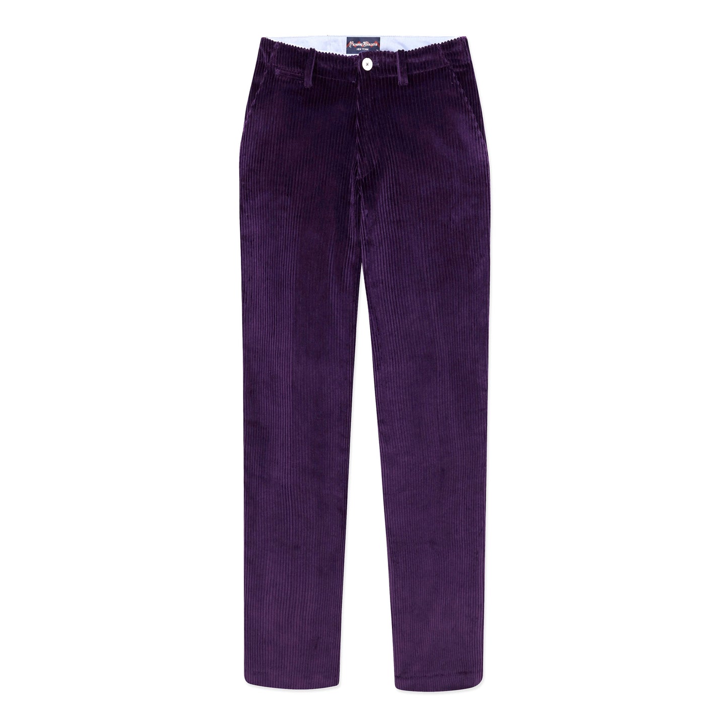 Tailored Deep Purple Corduroy Trousers
