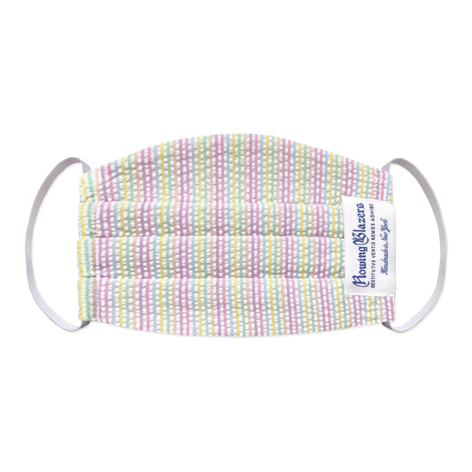 Pastel Seersucker Face Mask
