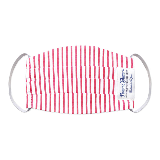 Red Candy Stripe Face Mask