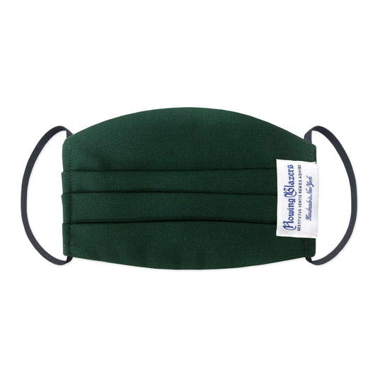 Hunter Green Hopsack Wool Face Mask