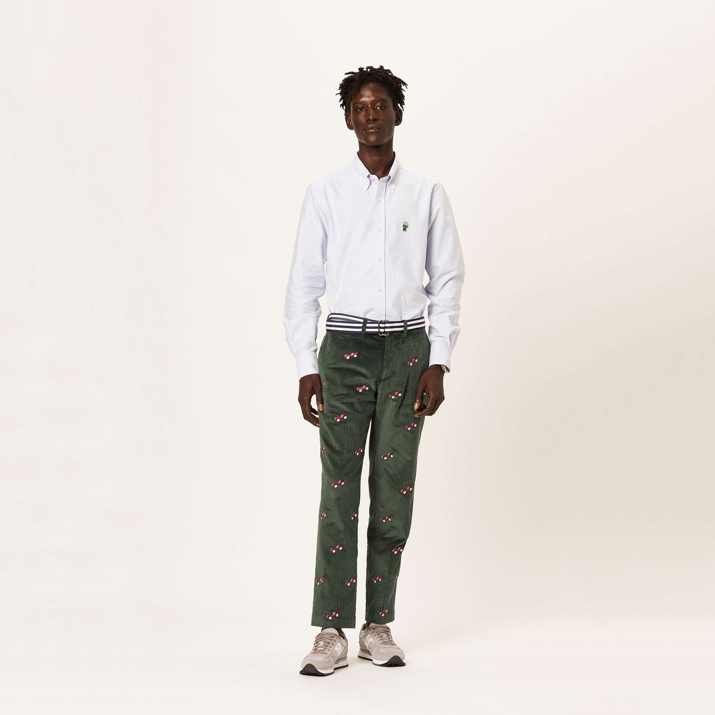Men's Corduroy Embroidered Babar Trousers