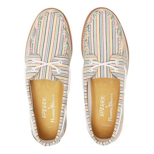 Croquet Stripe Seersucker Authentic Original Boat Shoe