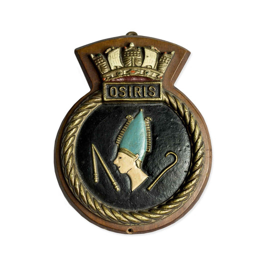 Royal Navy Ship's Badge From The H.M.S. Osiris