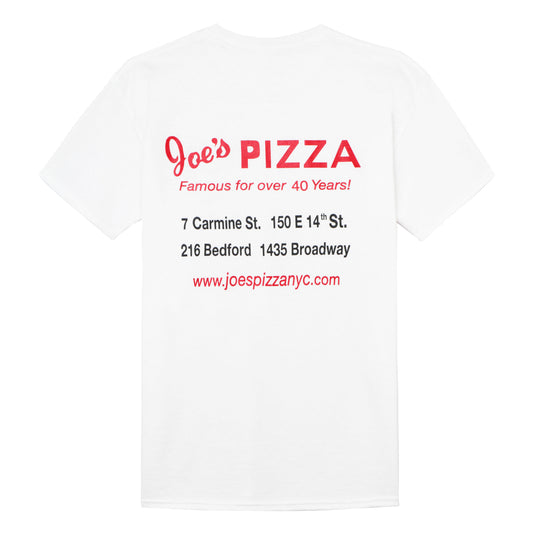Joe's Pizza- White Tee