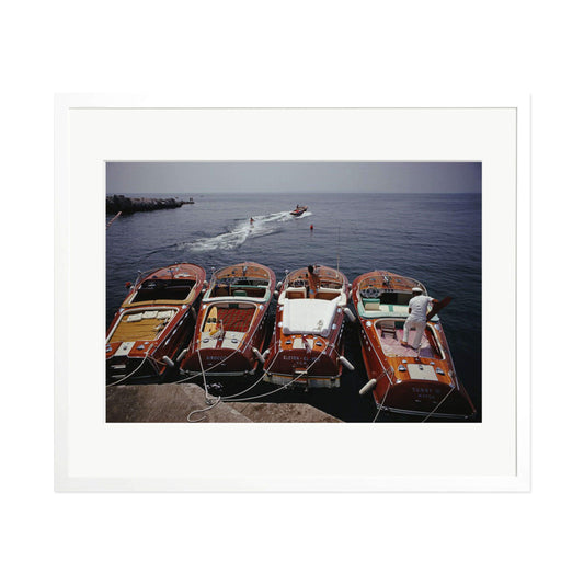 Slim Aarons "Waterskiing Hotel Du Cap-Eden-Roc" Framed Print