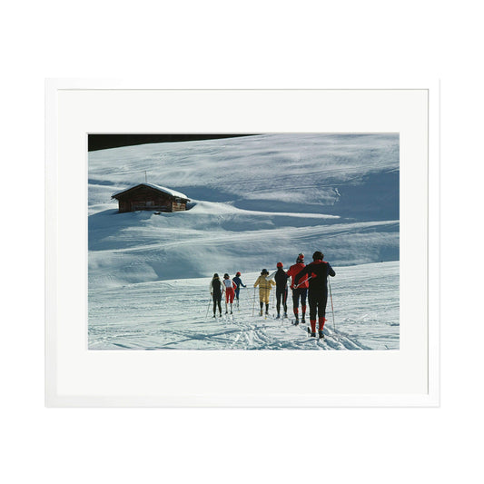 Slim Aarons "Ski Hike" Framed Print