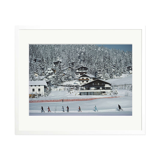 Slim Aarons "Cross-Country Ski" Framed Print