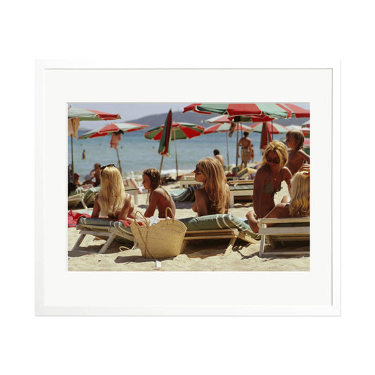 Slim Aarons "Saint Tropez Sunshine" Framed Print