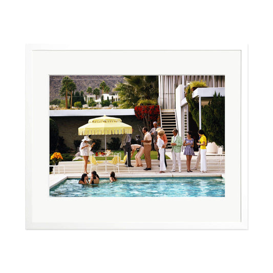 Slim Aarons "Poolside Party" Framed Print