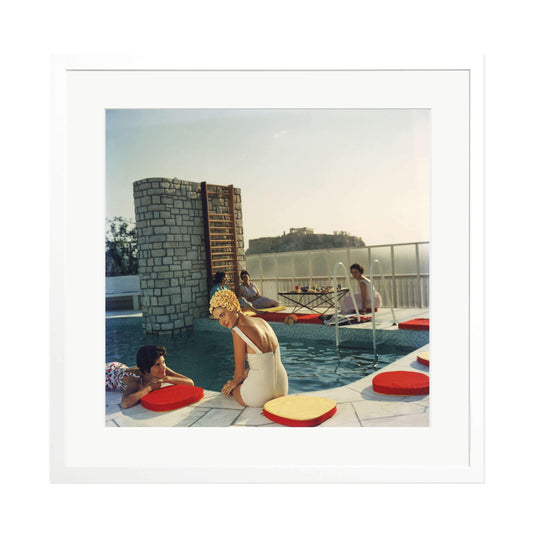 Slim Aarons "Penthouse Pool" Framed Print