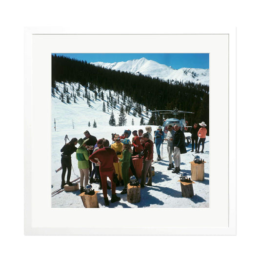 Slim Aarons "Snowmass Picnic" Framed Print