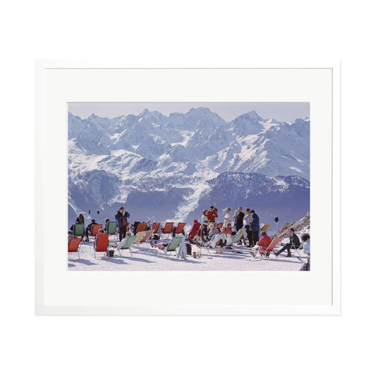 Slim Aarons "Lounging In Verbier" Framed Print