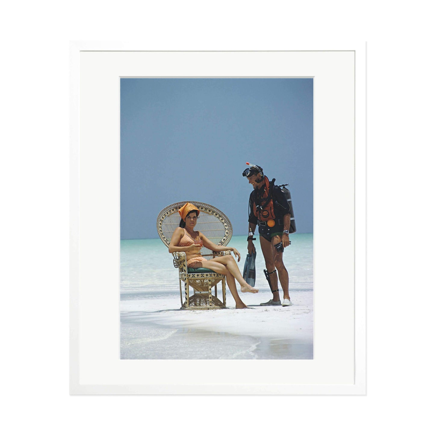 Slim Aarons "A Friendly Chat" Framed Print