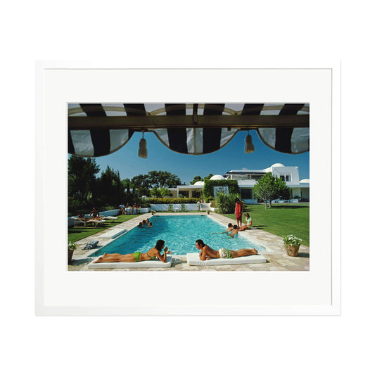 Slim Aarons "Poolside In Sotogrande" Framed Print