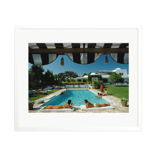 Slim Aarons "Pool Chill" Framed Print