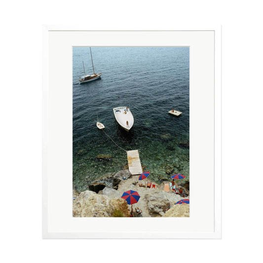 Slim Aarons "Speedboat Jetty" Framed Print