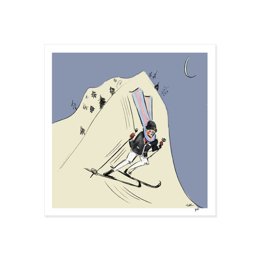 Limited Edition Skier Print by Tug Rice