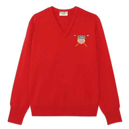USRowing Shield Golf Sweater