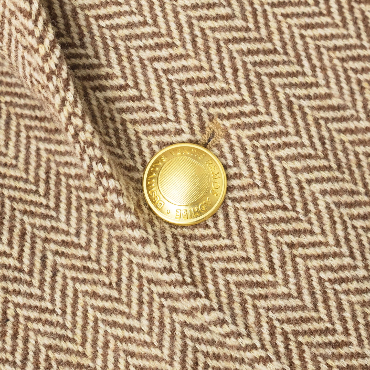 100% Wool Jacket (Brown Herringbone Jacket)