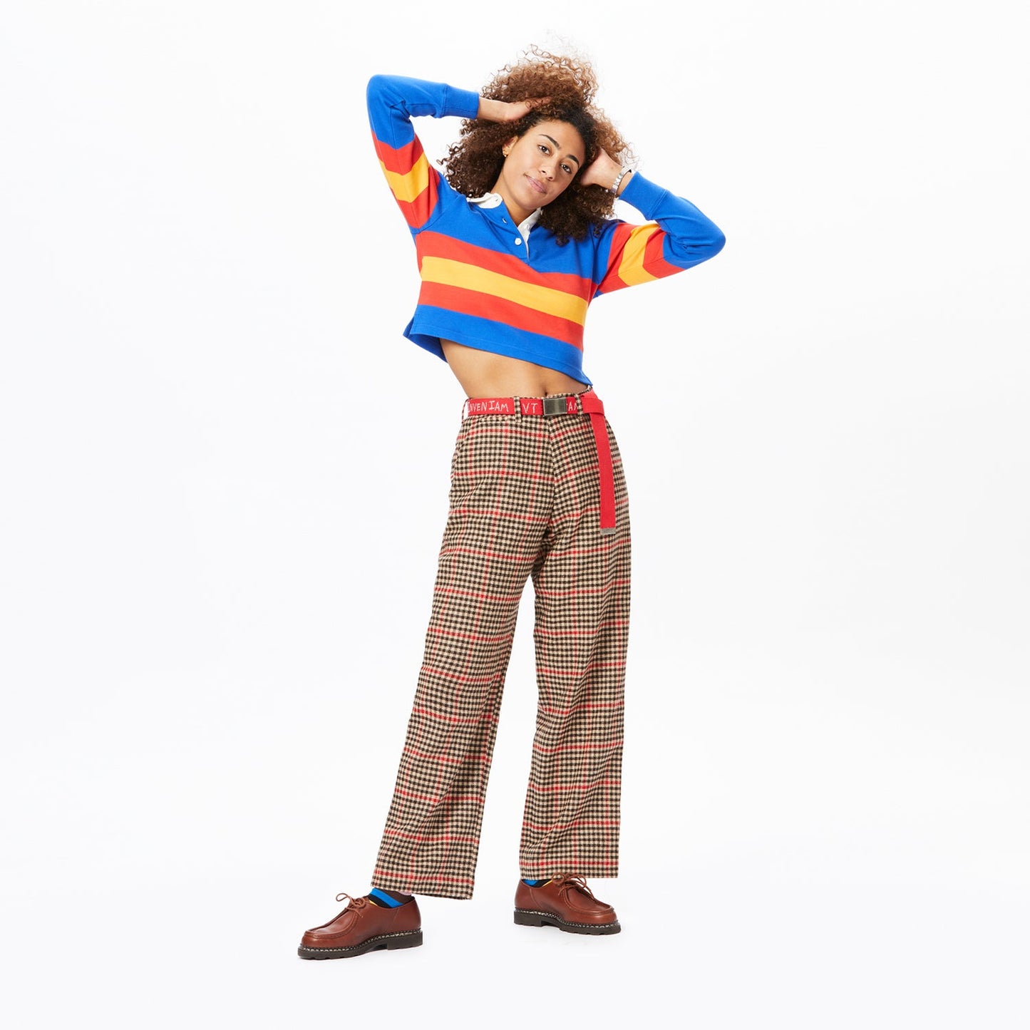 '70s Stripe Cropped Rugby