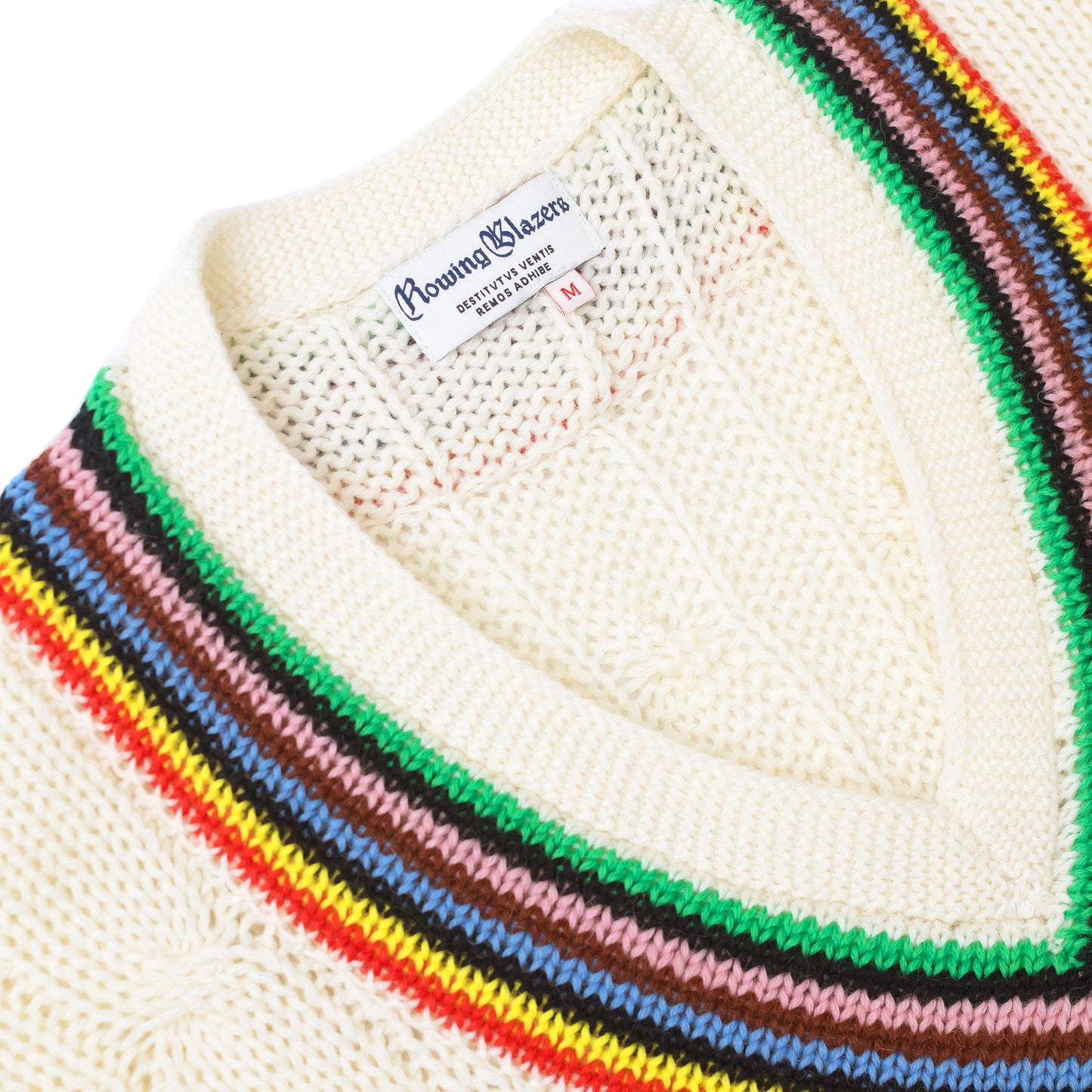 Detail of sweater collar.