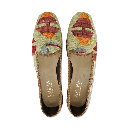 One of a kind loafers handmade from Turkish carpets.