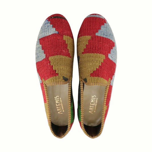 One of a kind loafers handmade from Turkish carpets.